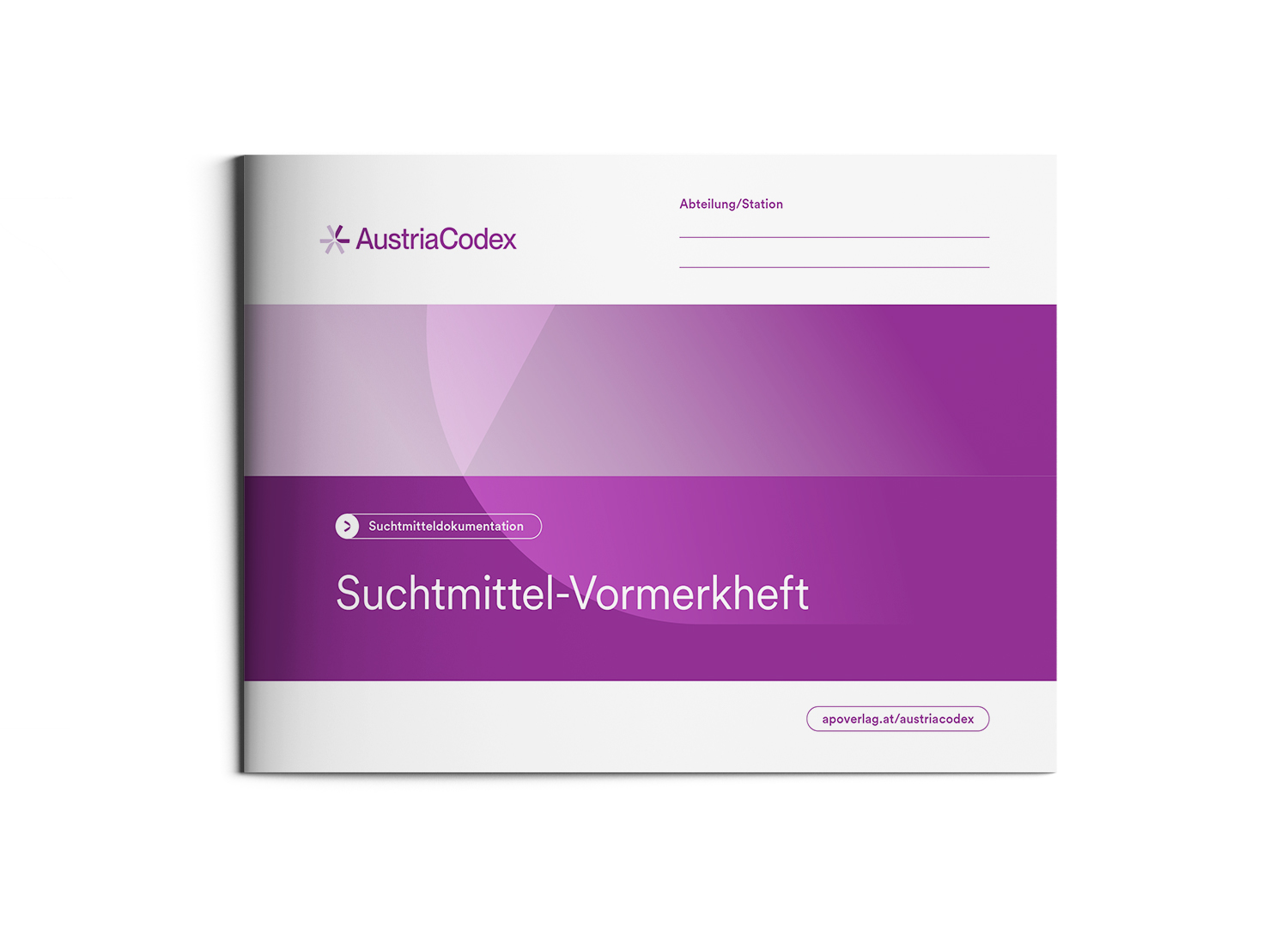 Suchtmittel-Vormerkheft (Querformat)