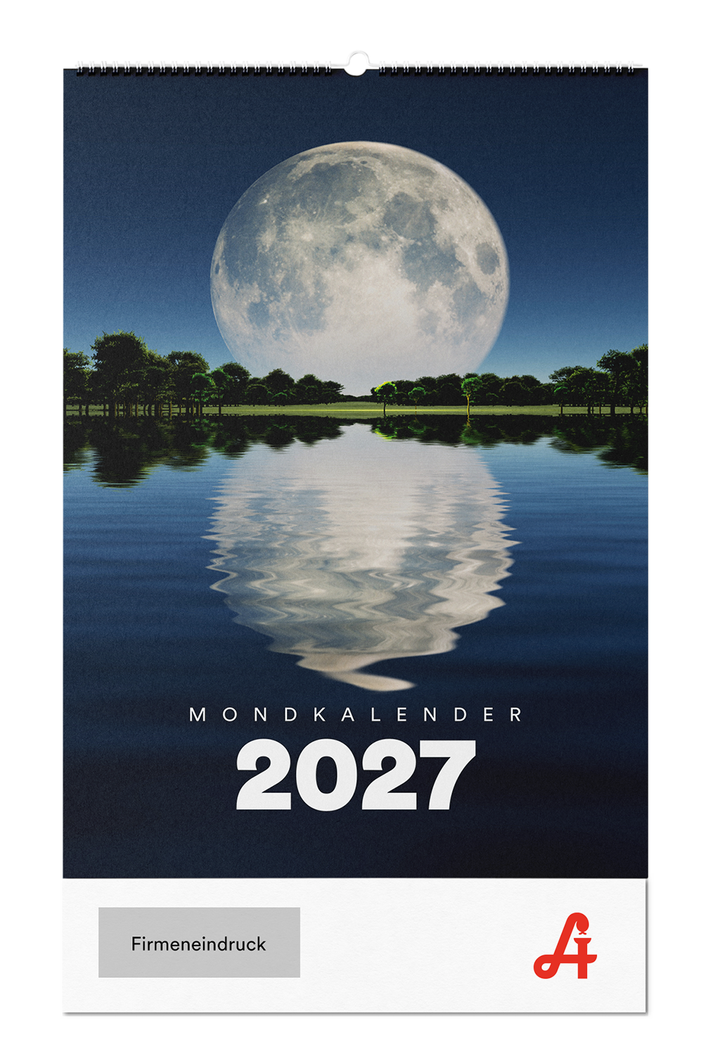Mondkalender 2027 (Hängekalender mit Aufhängeloch)