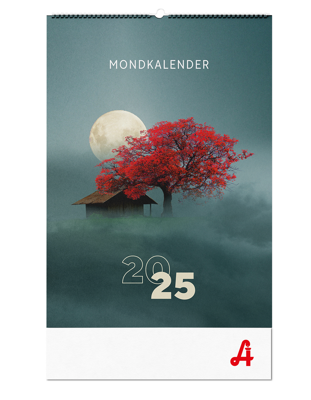 Mondkalender 2025 (Hängekalender mit Aufhängeloch)