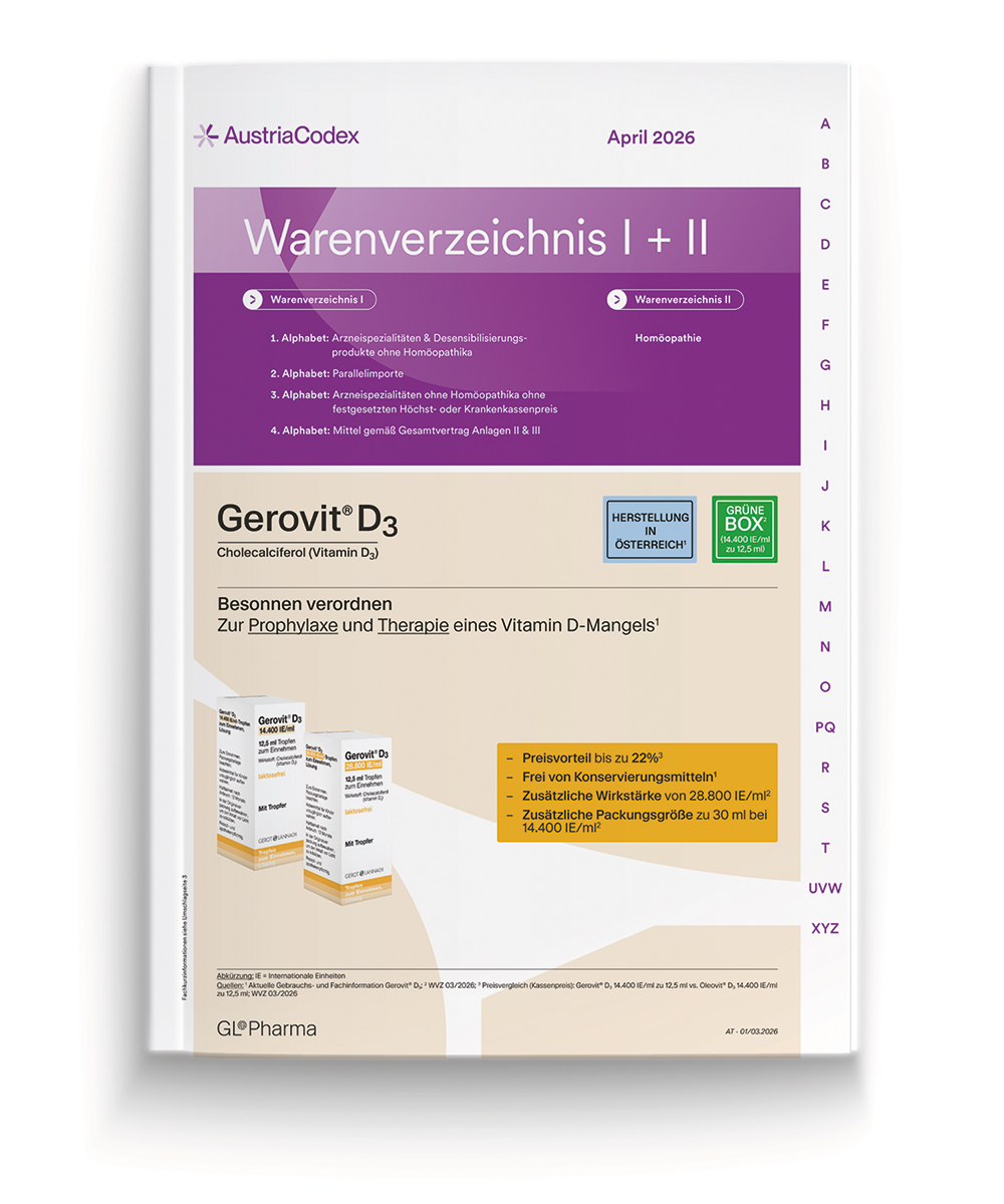 Warenverzeichnis Bände I & II im Abonnement