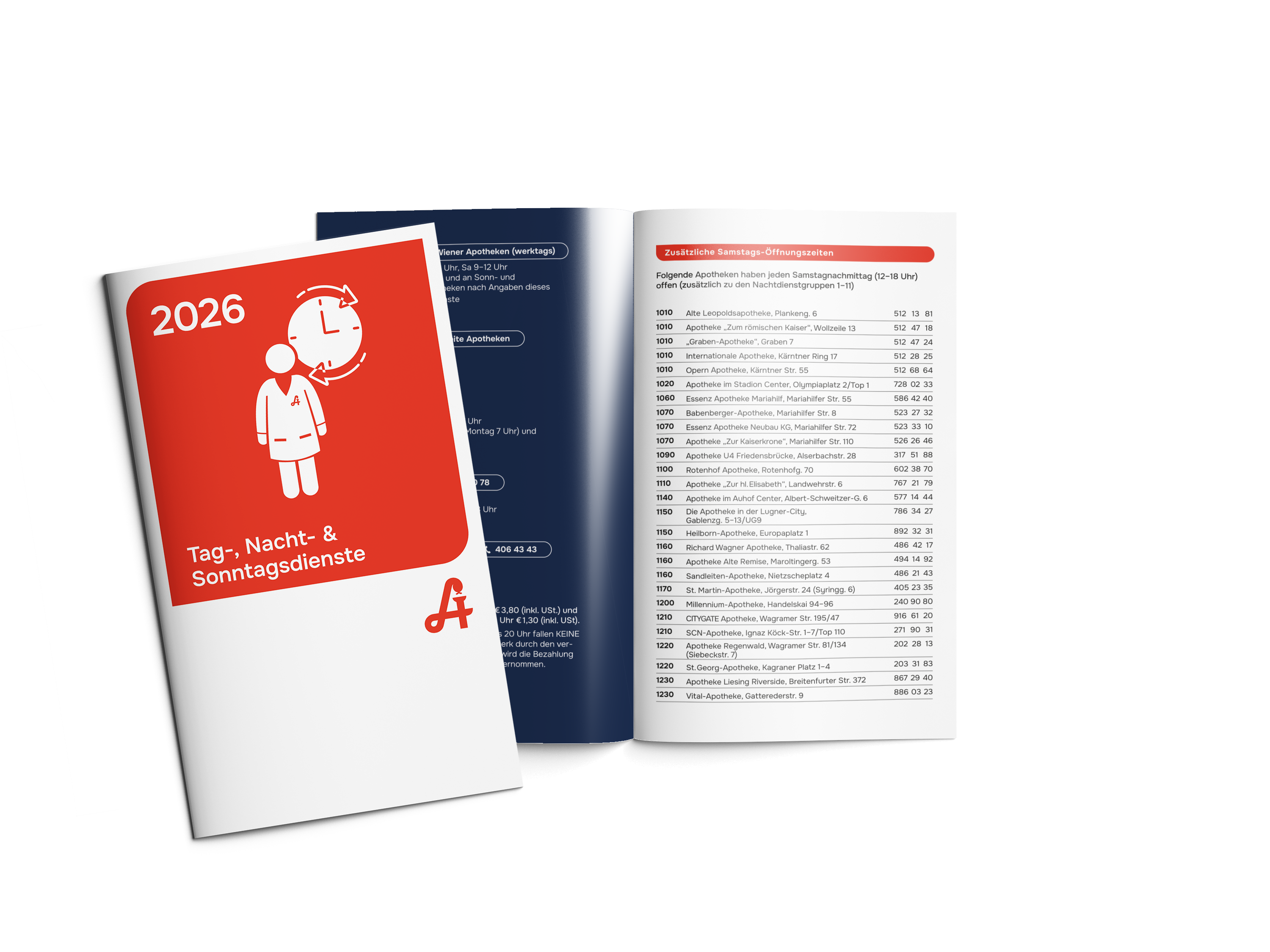 Wiener Apotheken-Nachtdienstkalender 2026 Wiener Apotheken-Nachtdienstkalender 2026